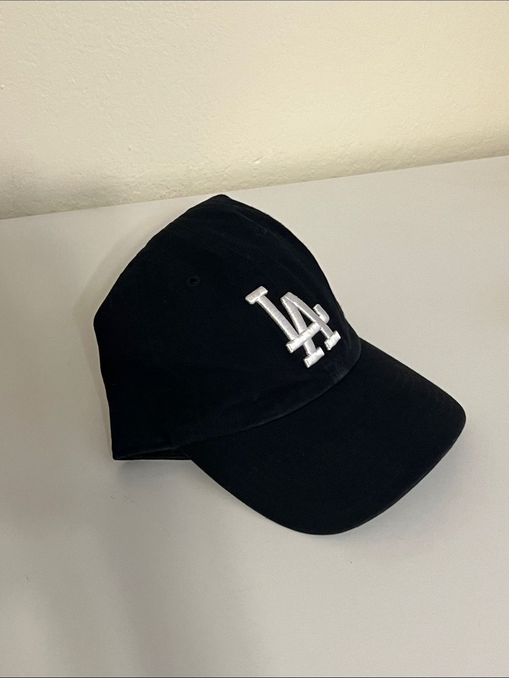 LA Logo Black Baseball Cap - Unbranded